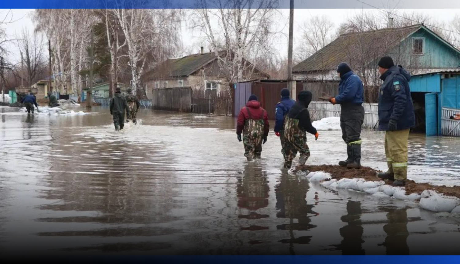 Image for В Атбасарском районе усилили защиту от паводков
